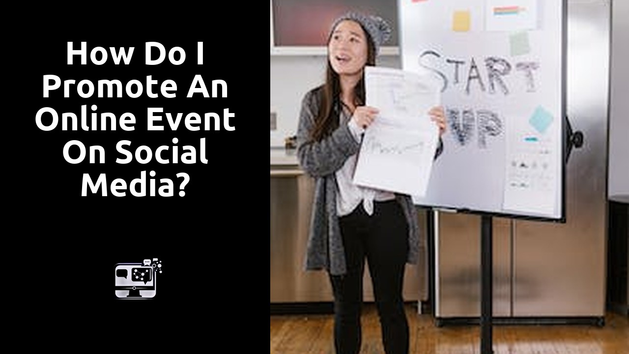 How do I promote an online event on social media?